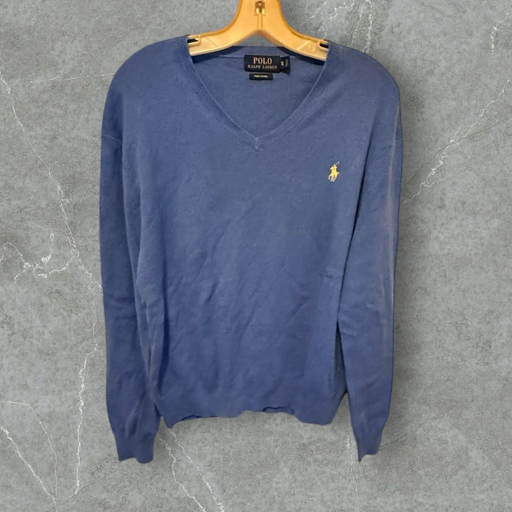 Polo Ralph Lauren Pima‎ Cotton Blue Sweater